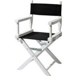 Dobar 94411FSCe Mini-Regiestuhl, Faltbarer Kinderstuhl 61,5 Holz, Schwarz/weiß