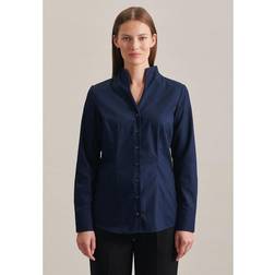 Seidensticker Slim Fit Blouse - Donkerblauw