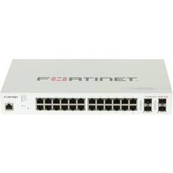 Fortinet FS-224E-POE Layer 2/3 FortiGate Switch Controller 12 X 10/100/1000 + 12 X 10/100/1000 + 4 X Gigabit Sfp