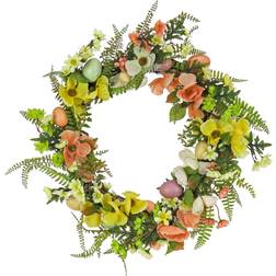 National Tree Company Artificial Spring Wreath Woven Branch Base Decoration