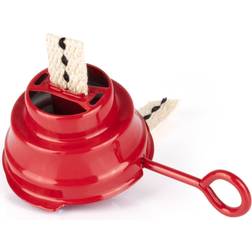 Feuerhand Hurricane Coloured Burner with Wick Ruby Red