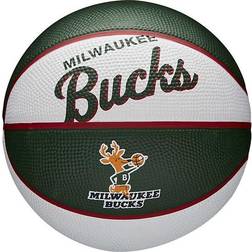 Wilson Jr NBA Team Retro Mini Basketball Milwaukee Bucks