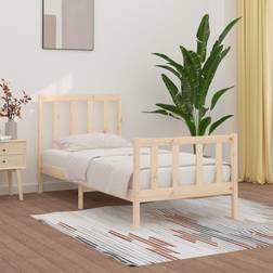 vidaXL 90x200 cm Massivt Træ Sengeramme