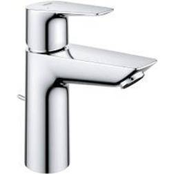 Grohe BauEdge M Size Basin Mixer Tap With Pop Up Waste Chrome