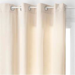 Atmosphera Lilou Ivory Polyester Curtain 140 x 260 cm