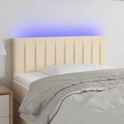 vidaXL Med LED-Lys 90 x 5 x 78/88 cm Sengegavl
