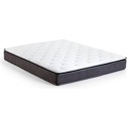 Beliani Joy Springmadras 180 200 cm Grå Boxmadras
