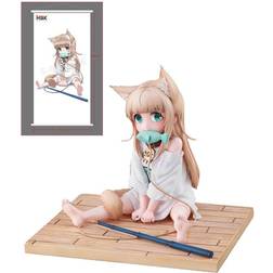 My Cat Is a Kawaii Girl PVC Statue 1/6 Kinako Sitting Fish Ver. Deluxe Version 14 cm