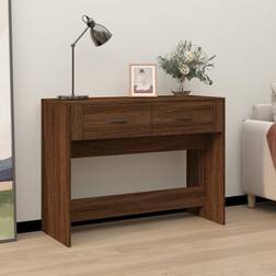 vidaXL Chêne Marron 100 x 39 x 75 cm Brown Oak Table Console