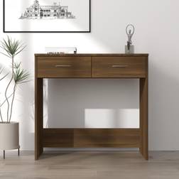 vidaXL brown oak Standing Study Writing Desk