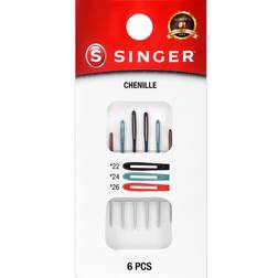 Singer Chenille Hand Needles. 22, 24 26 Needles, 6 Count