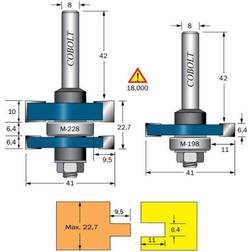 Cobolt Cobolt Spontnings-sats 2 fräsar