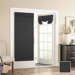 Eclipse French Door Curtain 26 x 68 in Black