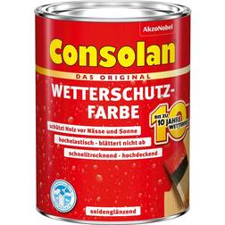 Consolan Wetterschutz-Farbe 2,5 Grau, Silber