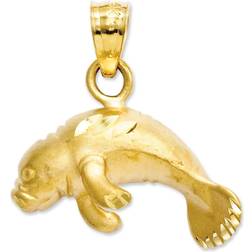 Finest Gold Classicstm 14kt. Manatee Pendant