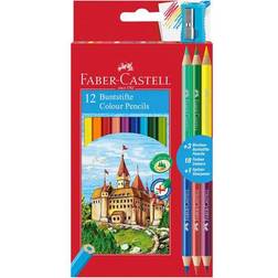 Faber-Castell Malstifte, Farbstifte ECO 12 3 Bicolor sort