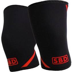 SBD Knee Sleeves, 7 mm, black/red, medium