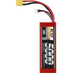 Reely Batteria ricaricabile LiPo 11.1 V 5000 mAh Numero di celle: 3 40 C Hardcase XT90