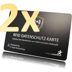 RFID Suljinkortti Kaksoispakkaus - Musta