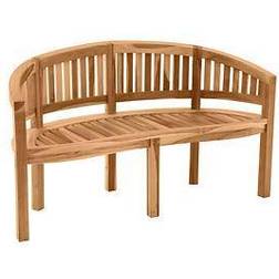 Möbilia® halbrunde 3-Sitzer Gartenbank