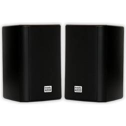 AA351B 2 Way High Performance Indoor Outdoor 500W Speakers with Powerful Bass 1 Pair, Black