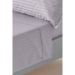 Homescapes Egyptian Cotton Single 330 Thread Count Bed Sheet Grey