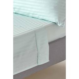Homescapes Egyptian Cotton Single 330 Thread Count Bed Sheet Blue