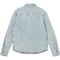 Calvin Klein Cowboyskjorte Denim Shirt Blue Destructed Blå