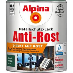 Alpina Metallschutz-Lack Anti-Rost Dunkelgrün