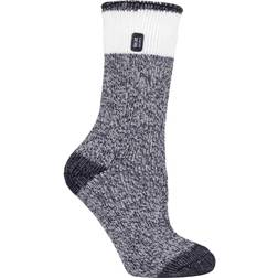 Heat Holders Damen 2,3 Tog Luxuriöse Dicke Thermosocken für den Winter - Schwarz/Weiss