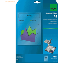 Sigel Pellicole Copertura Getto Inchiostro 100g m² 10x