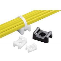 Panduit Skruebeslag For Kabelbinder ø4-16x11 I Pakker A 100 Styk Hvid