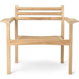Carl Hansen & Søn AH601 Outdoor Lounge Chair 83.5 x 83.5 cm B x 73.5 cm Holz Natur