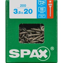 Spax Träskruv Rostfri Tft 3,5X20Mm 200St/Fp