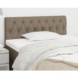 vidaXL Hoofdbord 90 x 7 x 78/88 cm Stof Taupe