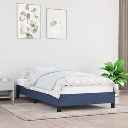 vidaXL Bettgestell Ohne Matratze Blau 100x200 cm Bettrahmen