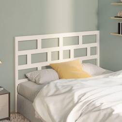 vidaXL white, 126 Pine Bed Headboard