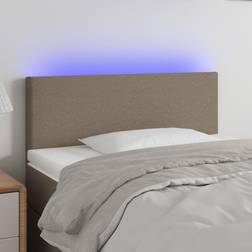 vidaXL LED Taupe 100x5x78/88 Stoff Taupe Kopfteil