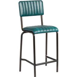 Creme Mid Ribbed Bar Stool