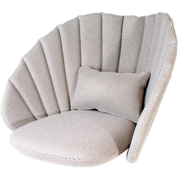 Cane-Line Peacock Lounge-Sesselkissen Focus Light Grey Outdoor-Sessel