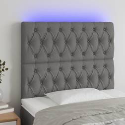 vidaXL LED-lys stof Sengegavl