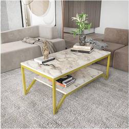 Gold/White Effect Coffee Table