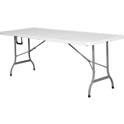 Comfort Garden Bord foldbart 180x75cm grå/hvid