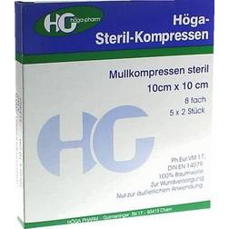 HÖGA-PHARM G. Höcherl STERIL Kompressen 10x10 8fach