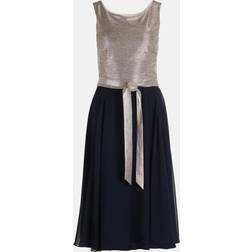 Vestido de gala - Navy/Plata