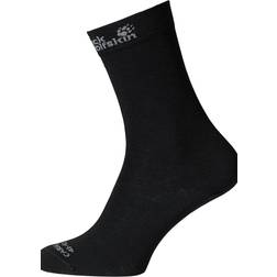 Jack Wolfskin Unisex Adult Merino Classic Cut Socks - Black