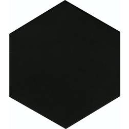 Feinsteinzeug Hexagon Solid Black Glasiert 0,9