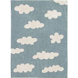 Lorena Canals Washable Rug Clouds Børnegulvtæppe Vintage Blue W120 x L160 cm