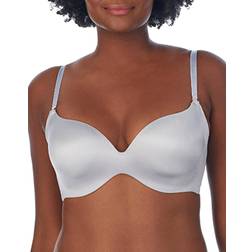 Satin & Mesh T-Shirt Bra Silver