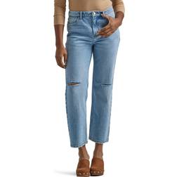 Wrangler Women's High-Rise Rodeo Straight Leg Crop Jeans - Starcrossed